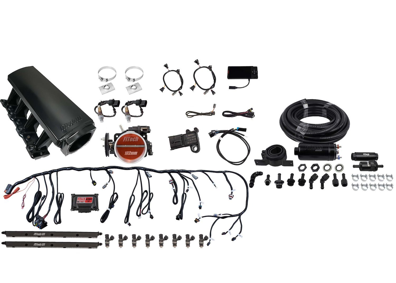 71008 Ultimate LS EFI Tall Induction System LS1/LS2/LS6 750 HP with In-Line Fuel Pump Master Kit