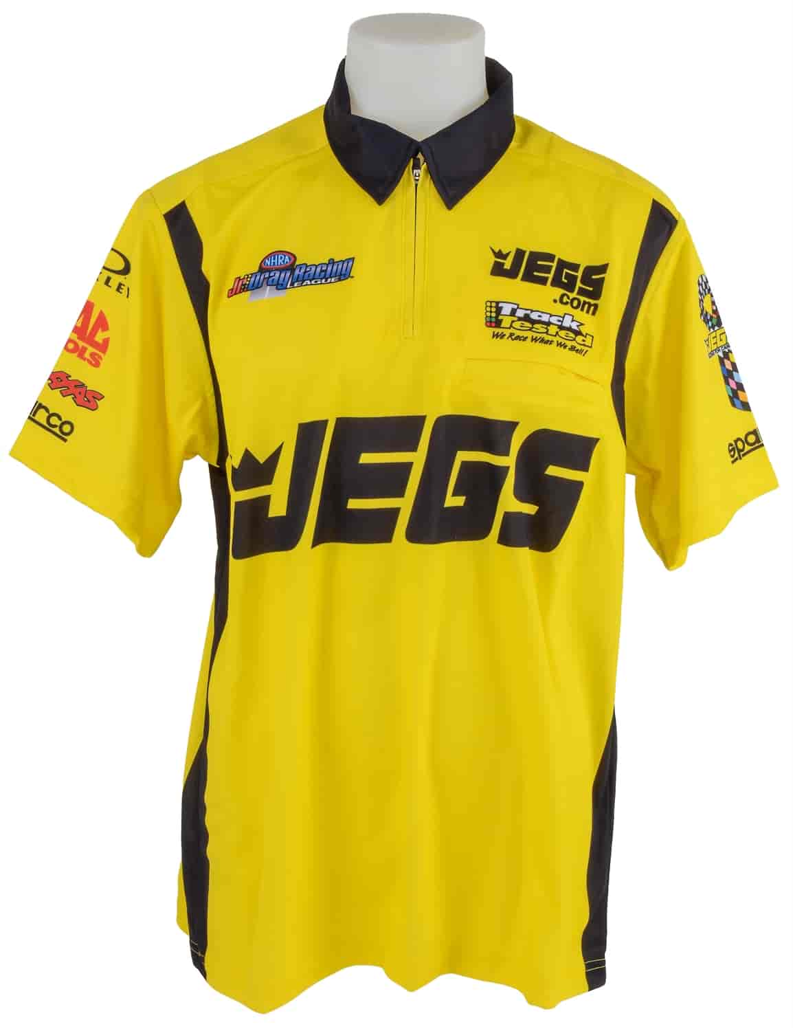 Women's Jr Dragster Race Team Crew Shirt Yellow Medium
