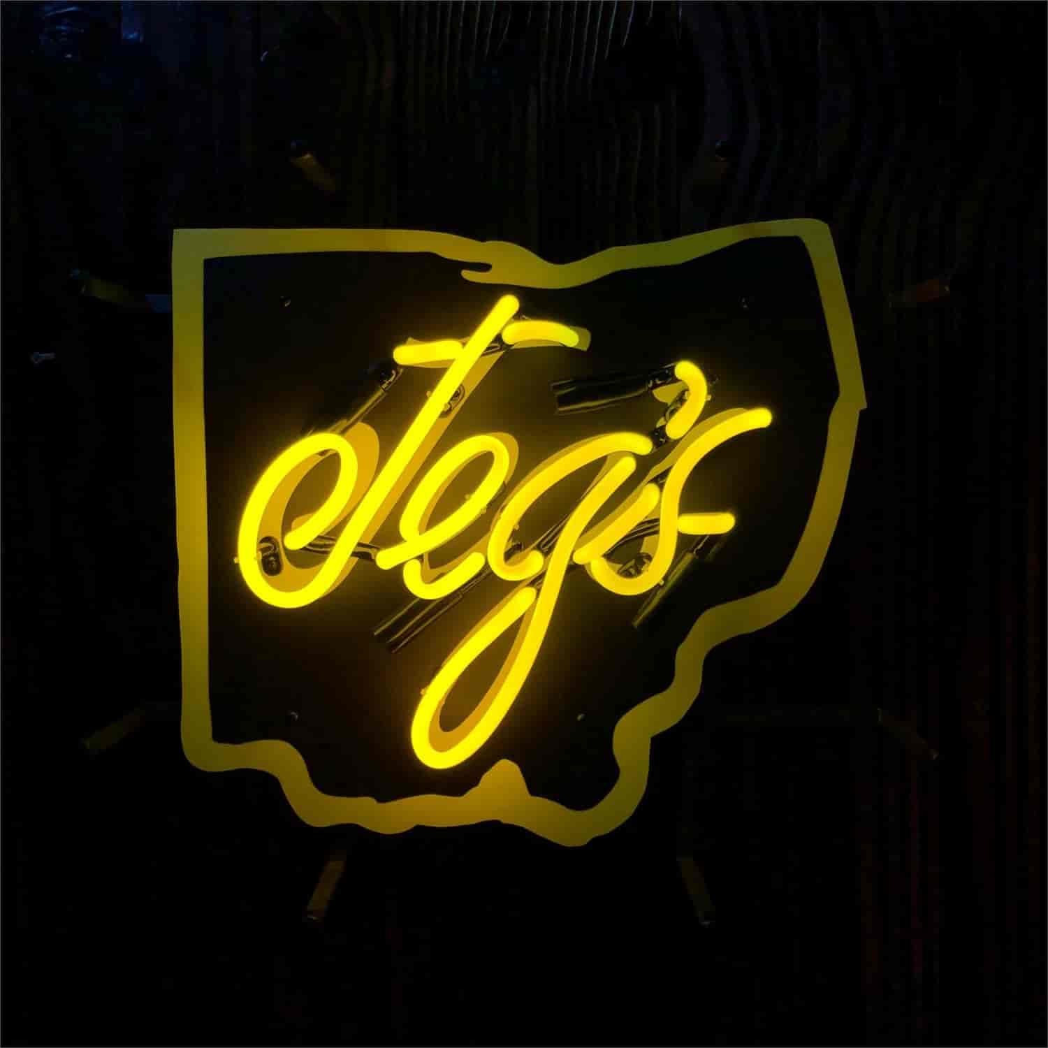 JEGS Ohio Logo Neon Sign - 18 in. x 16 in.