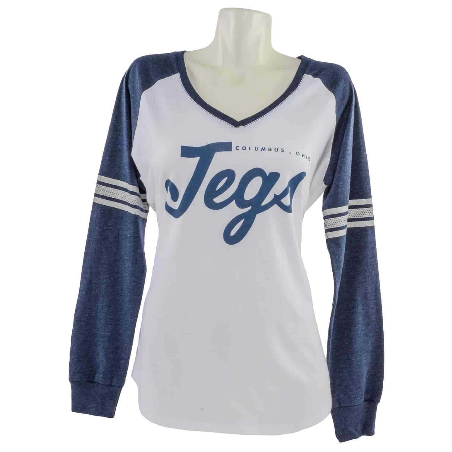 JEGS Ladies Game Long Sleeve V-Neck Tee