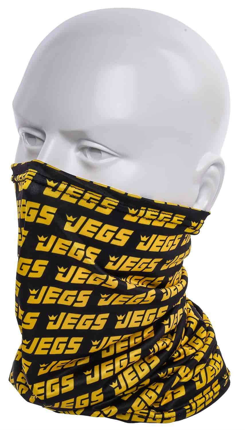 Black PPE Gaiter with JEGS Logo Pattern
