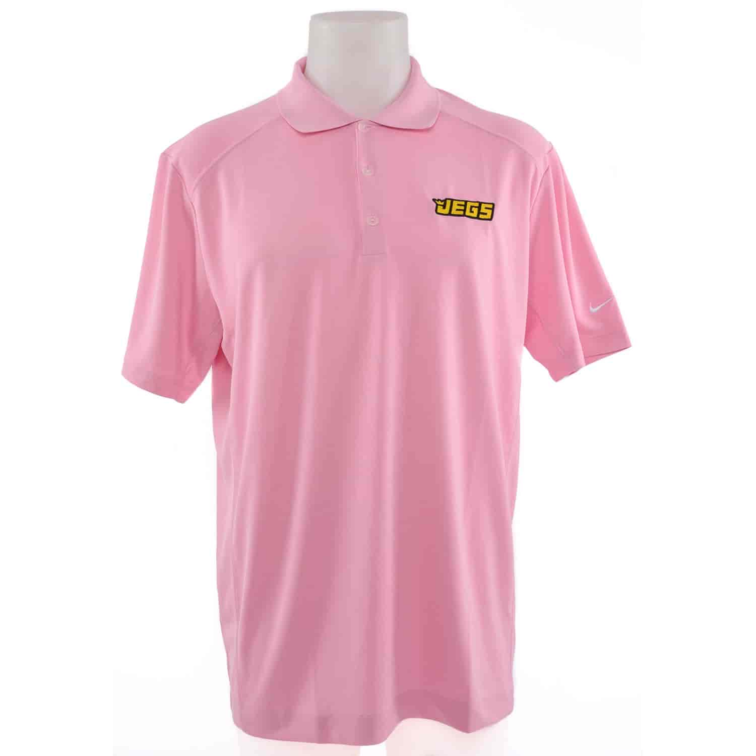 JEGS Nike Victory Pink Short Sleeve Polo