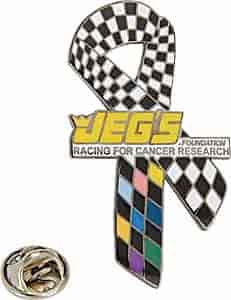 Racing for Cancer Research Pin 1-1/4