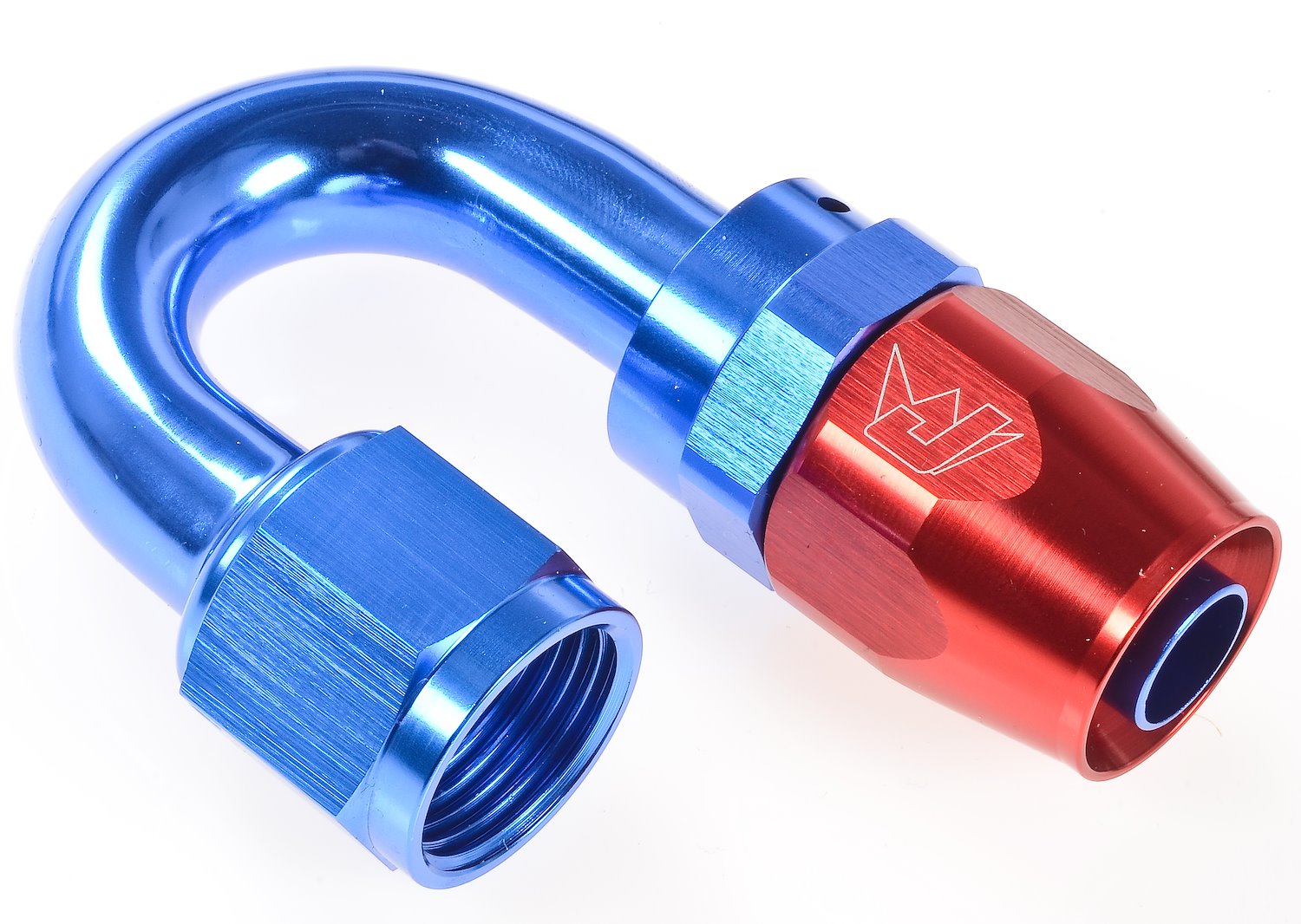 180 degree Max Flow Swivel Hose End -10 AN