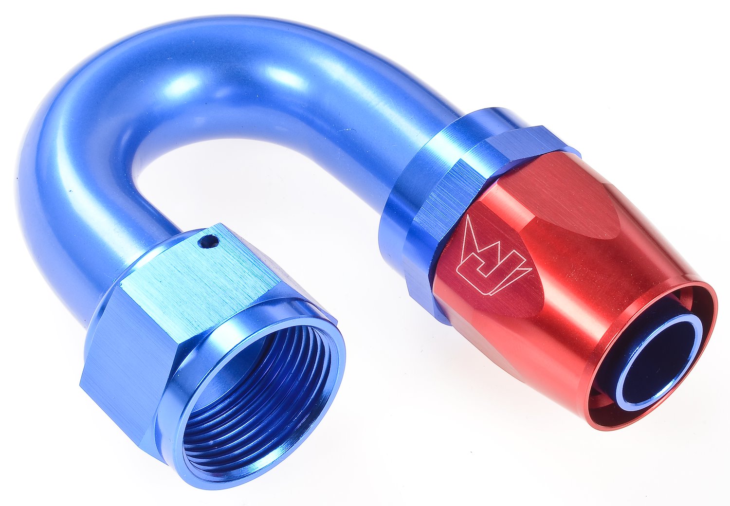 180 degree Max Flow Swivel Hose End -16 AN