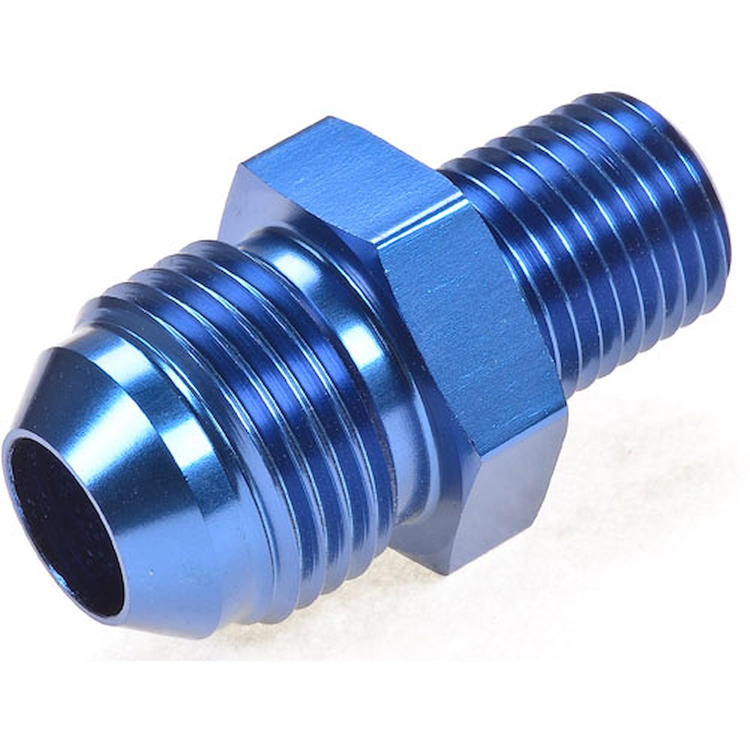 AN to NPT Adapter Fitting [-8 AN Male to 1/4 in. NPT Male, Blue]
