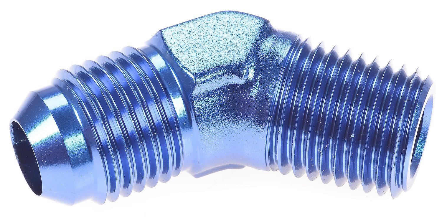 Blue 45 degree Flare Fitting [1/4 in. NPT