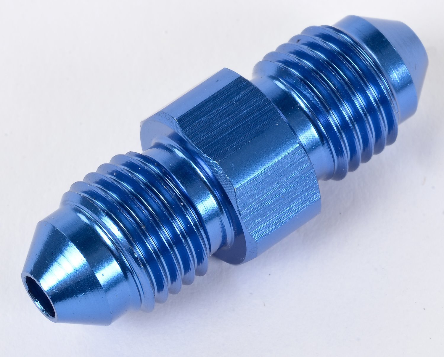 AN to AN Straight Union Fitting [-3 AN to -3 AN, Blue]