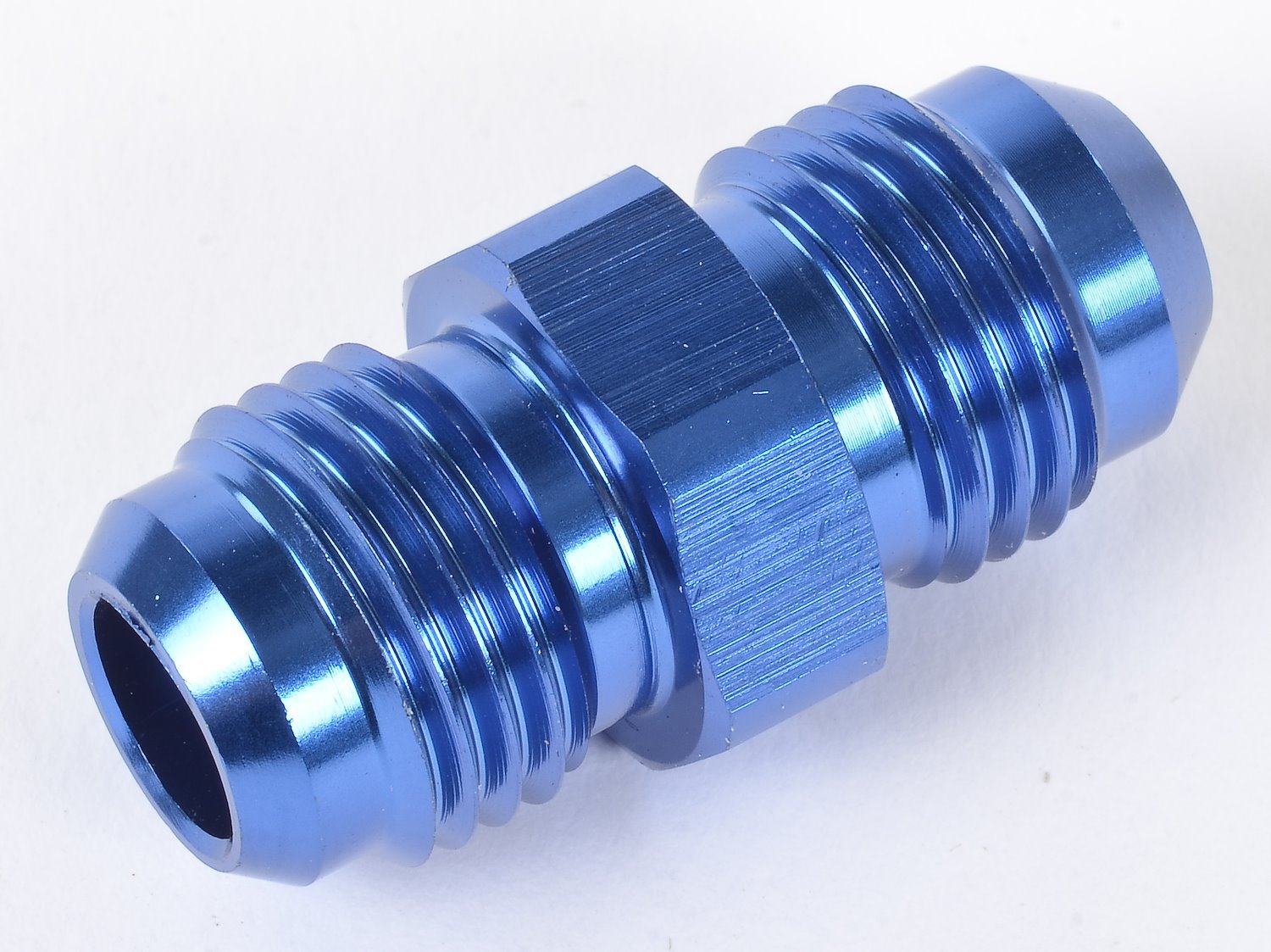 AN to AN Straight Union Fitting [-6 AN to -6 AN, Blue]