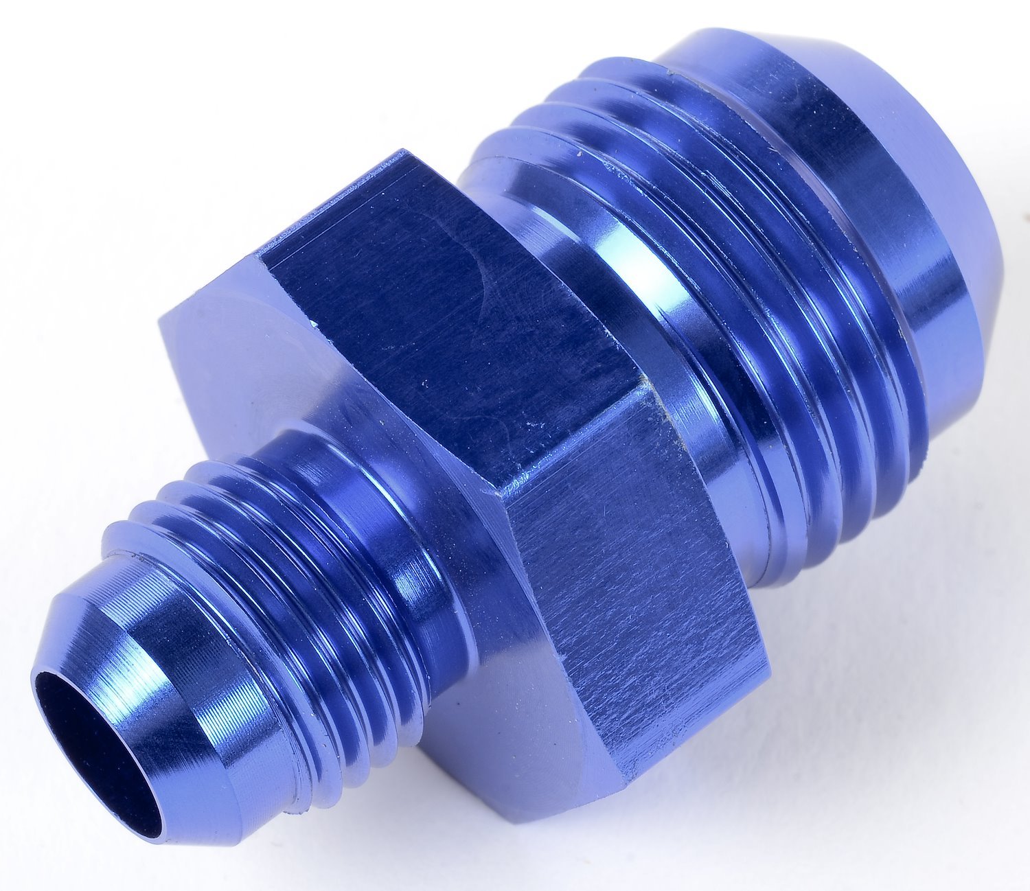 AN to AN Union Reducer Fitting [-10 AN Male to -6 AN Male, Blue]