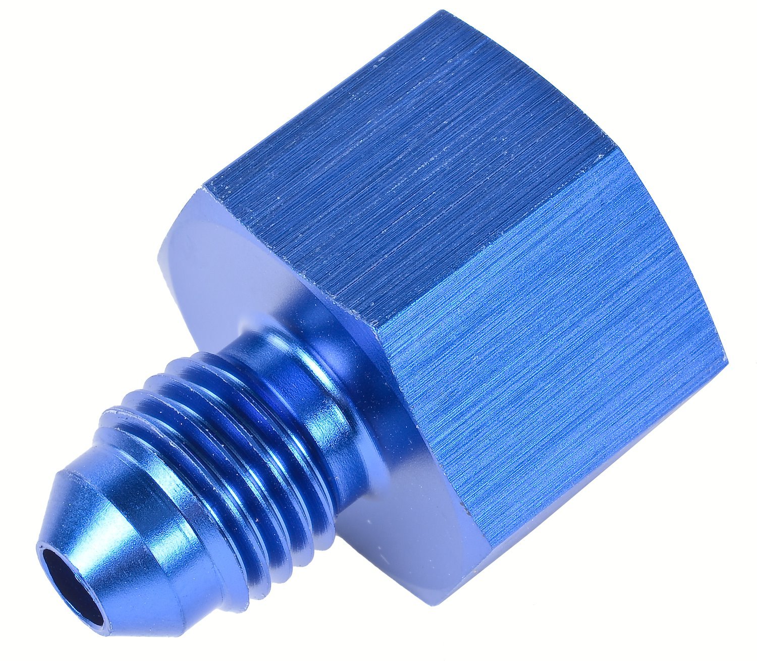 AN Female to Male Reducer Fitting [-6 AN Female to -4 AN Male, Blue]