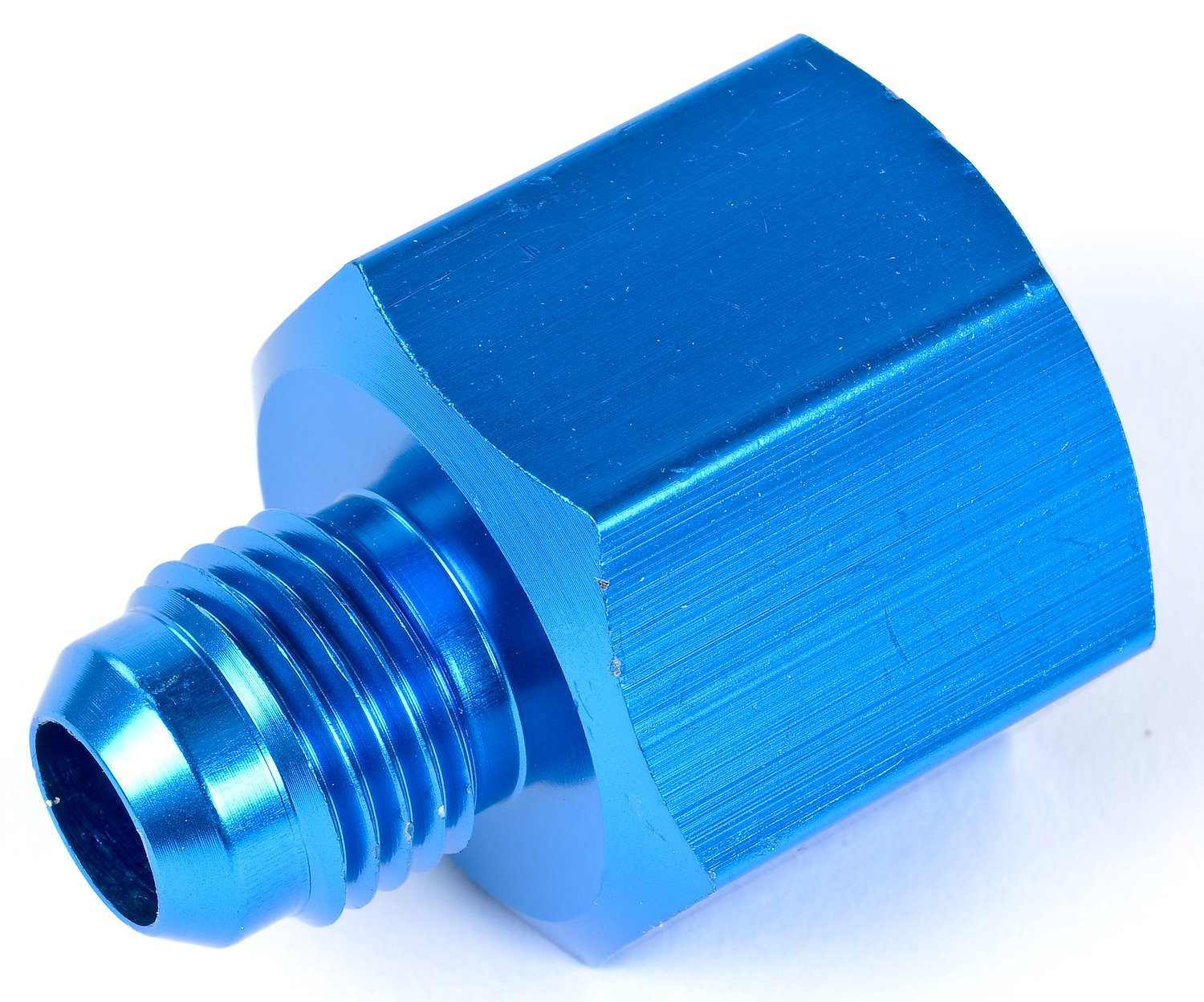 AN Female to Male Reducer Fitting [-10 AN Female to -6 AN Male, Blue]