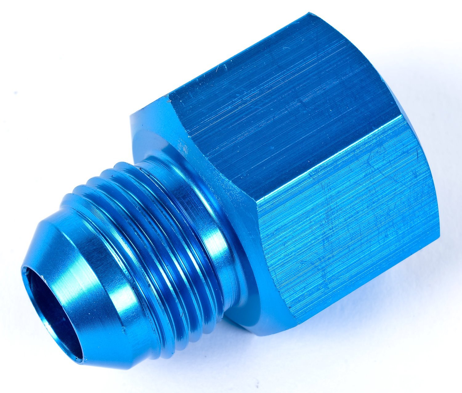AN Female to Male Reducer Fitting [-10 AN Female to -8 AN Male, Blue]