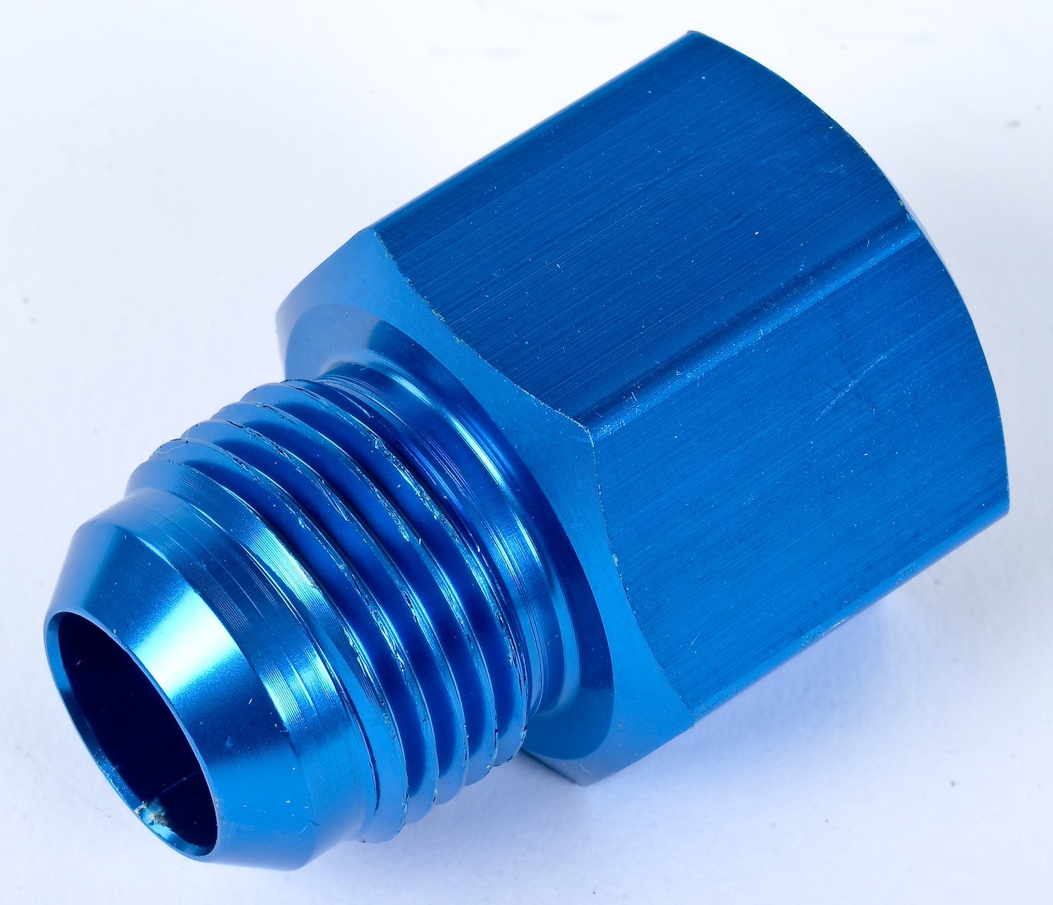 AN Female to Male Reducer Fitting [-12 AN Female to -10 AN Male, Blue]