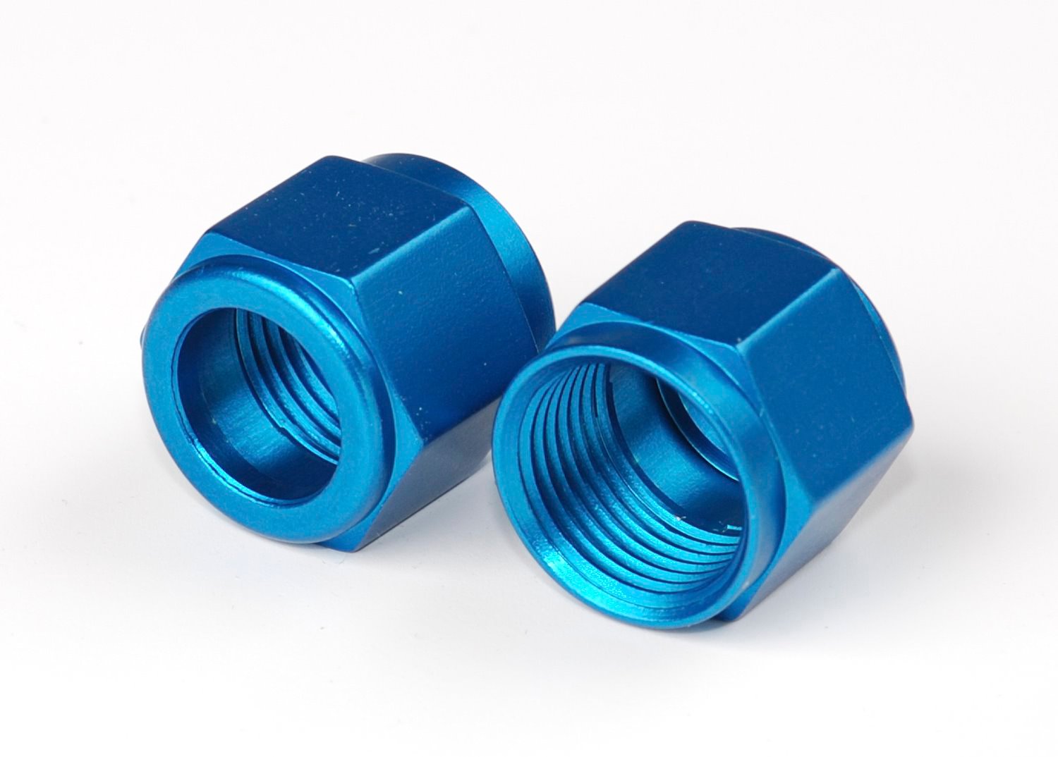 Tube Nuts, Blue Anodized Aluminum [-8 AN]