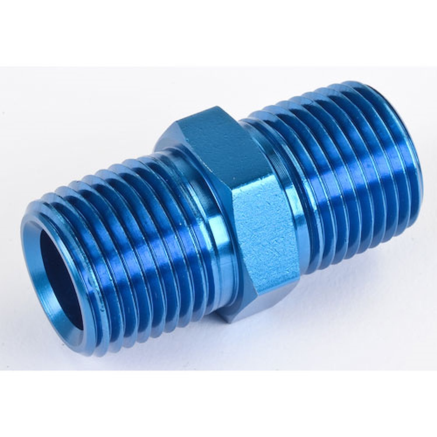 NPT to NPT Straight Union Fitting [1/2 in. NPT Male to 1/2 in. NPT Male, Blue]