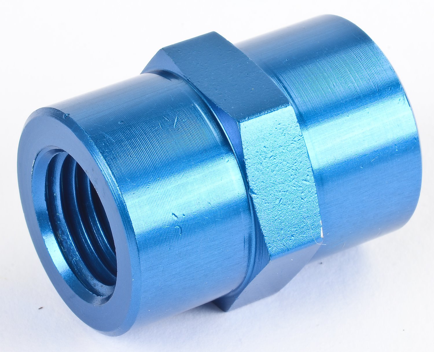NPT to NPT Union Fitting [1/4 in. NPT Female to 1/4 in. NPT Female, Blue]