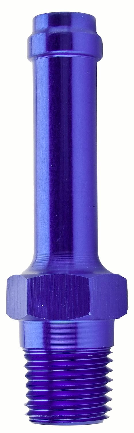 NPT to Hose Barb Fitting, Straight [1/4 in. NPT Male to 3/8 in. I.D. Hose, Blue]
