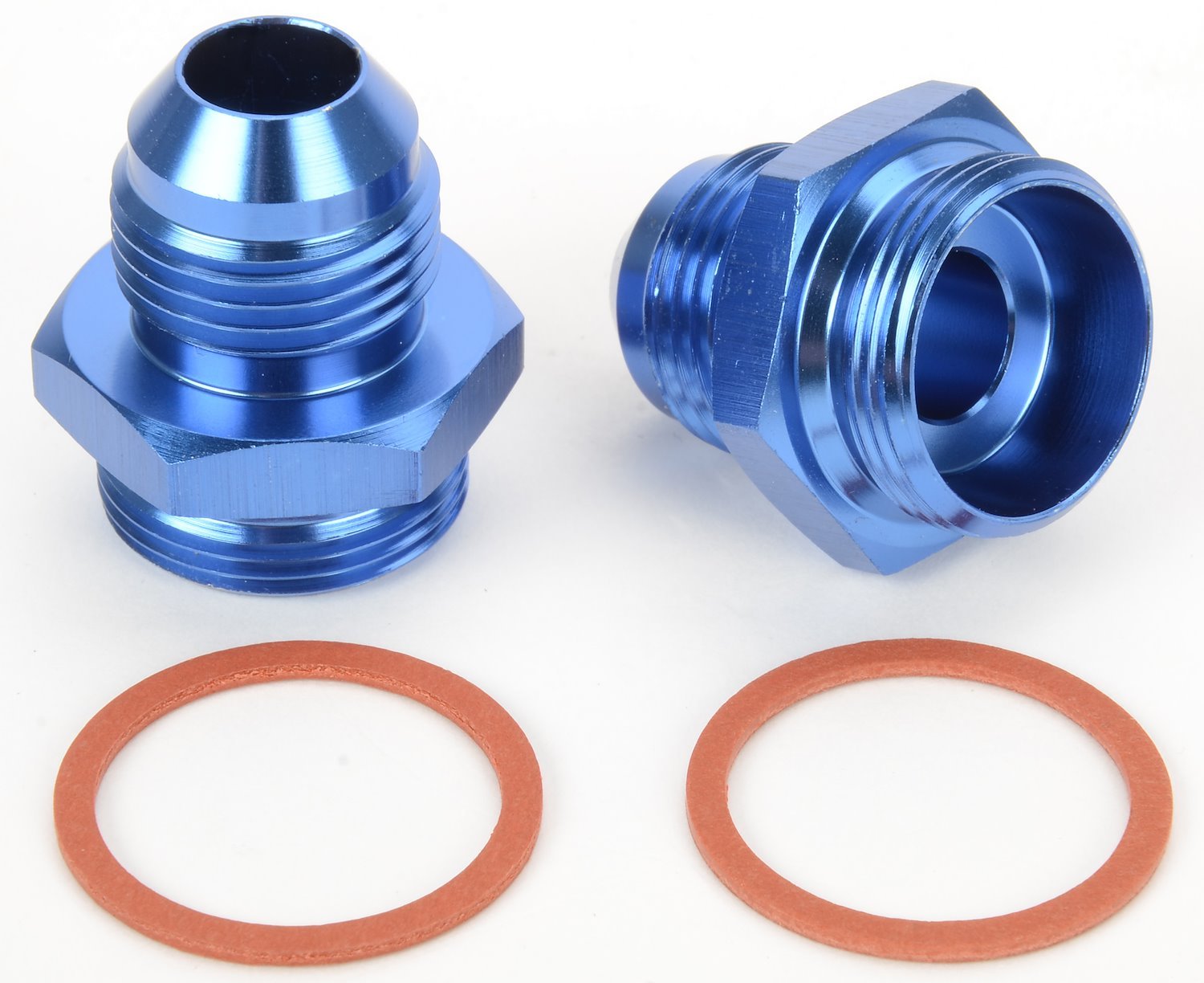 Carburetor Fuel Inlet AN Fittings -8 AN to 7/8 in.-20 [Blue]