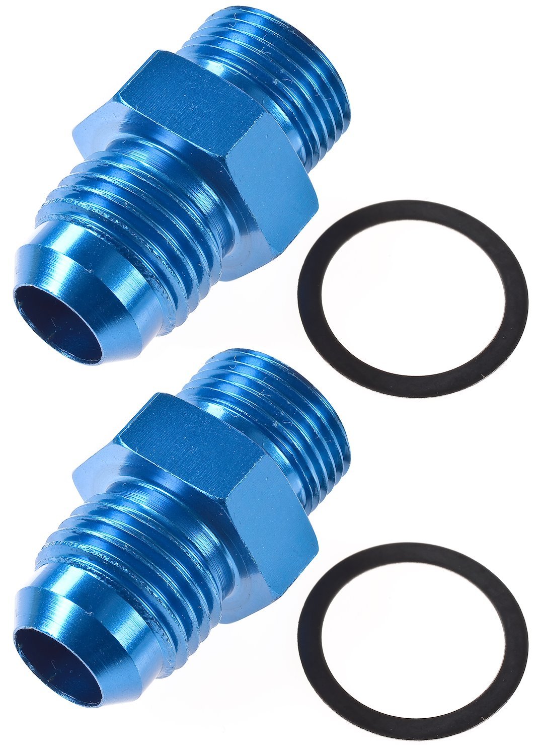 Carburetor Fuel Inlet AN Fittings -6 AN to 9/16 in.-24 [Blue]