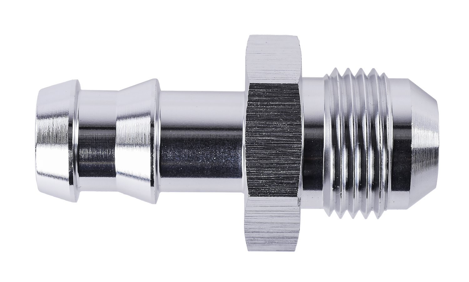 AN to Hose Barb Straight  Adapter Fitting [-8 AN Male to 1/2 in. Hose, Clear]