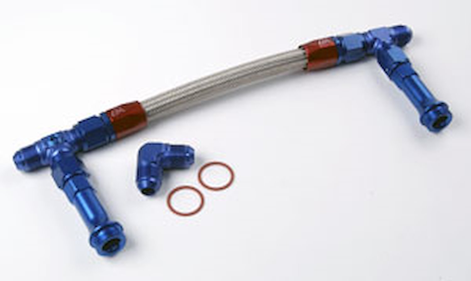 Dual Feed Fuel Line (Fuel Log) Kit for Holley 4500 Carburetors [-8 AN]