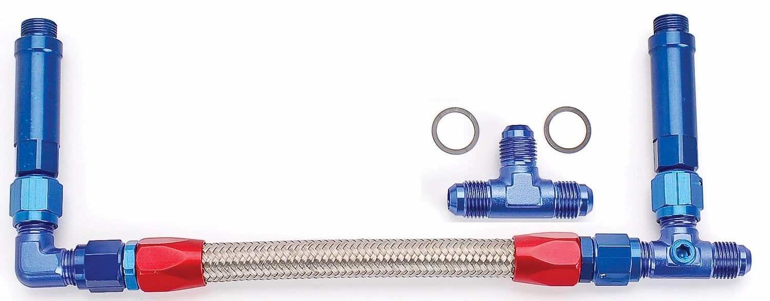 JEGS 100827: Dual Feed Fuel Line (Fuel Log) Kit for Demon Standard