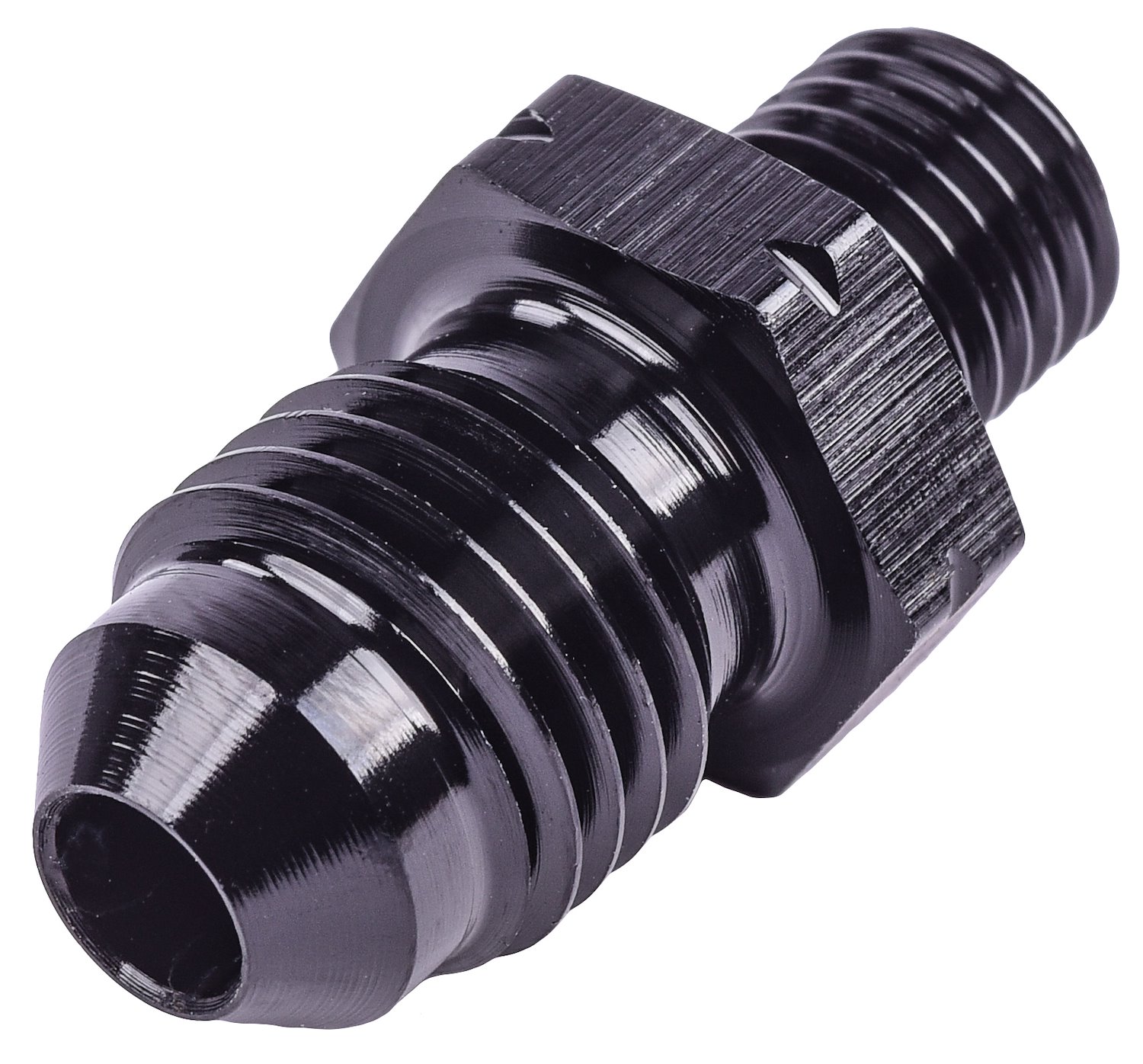 AN to Metric Adapter Fitting [-4 AN Male to 8mm x 1.0 Male, Black]