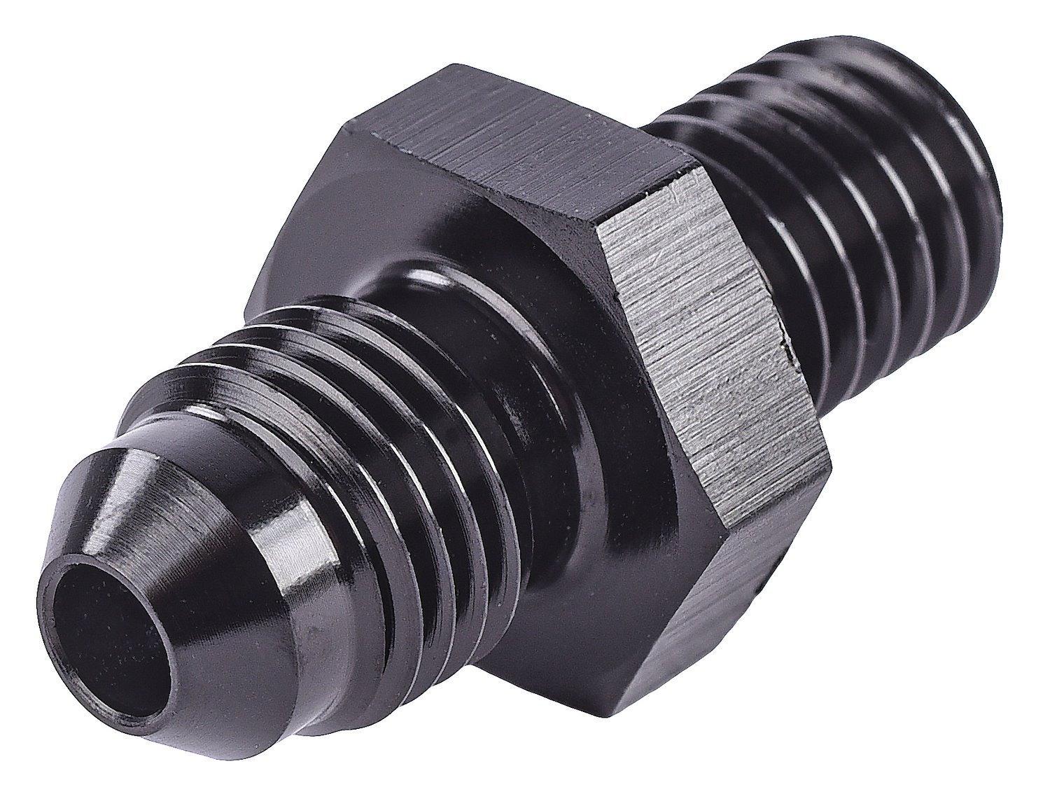 AN to Metric Adapter Fitting [-4 AN Male to 10mm x 1.5 Male, Black]
