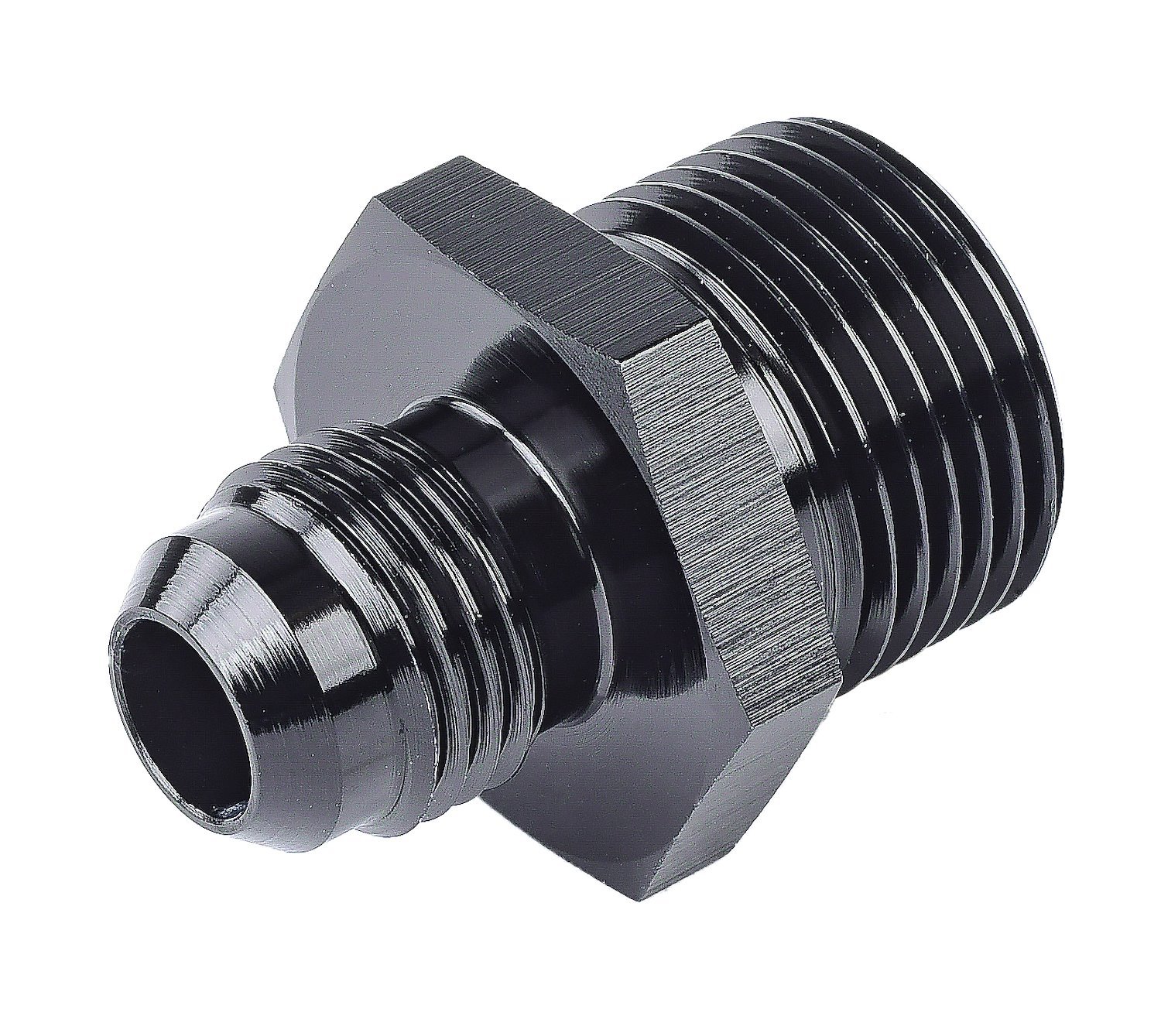 AN to Metric Adapter Fitting [-6 AN Male to 20mm x 1.5 Male, Black]