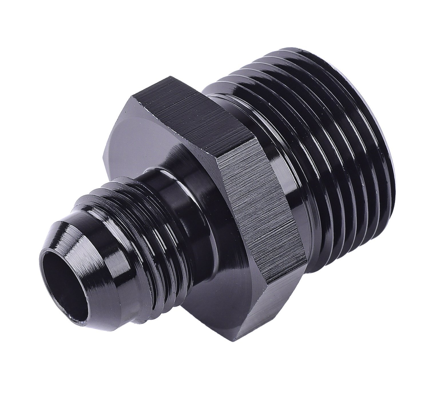 AN to Metric Adapter Fitting [-6 AN Male to 22mm x 1.5 Male, Black]