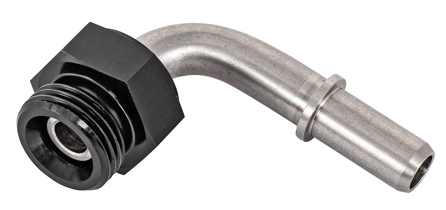 ORB-8 O-Ring Boss Adapter Fitting – -8AN To -10AN Male, Black Anodized Aluminum (USA Made) - View #3