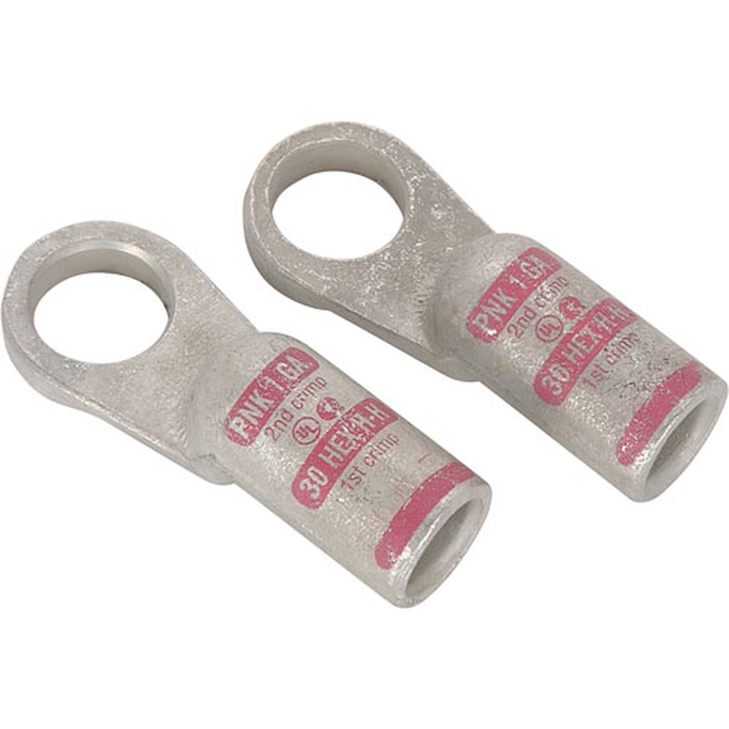 Crimp Battery Cable End Lugs for 1/2 in. or 13 mm Stud [Straight]