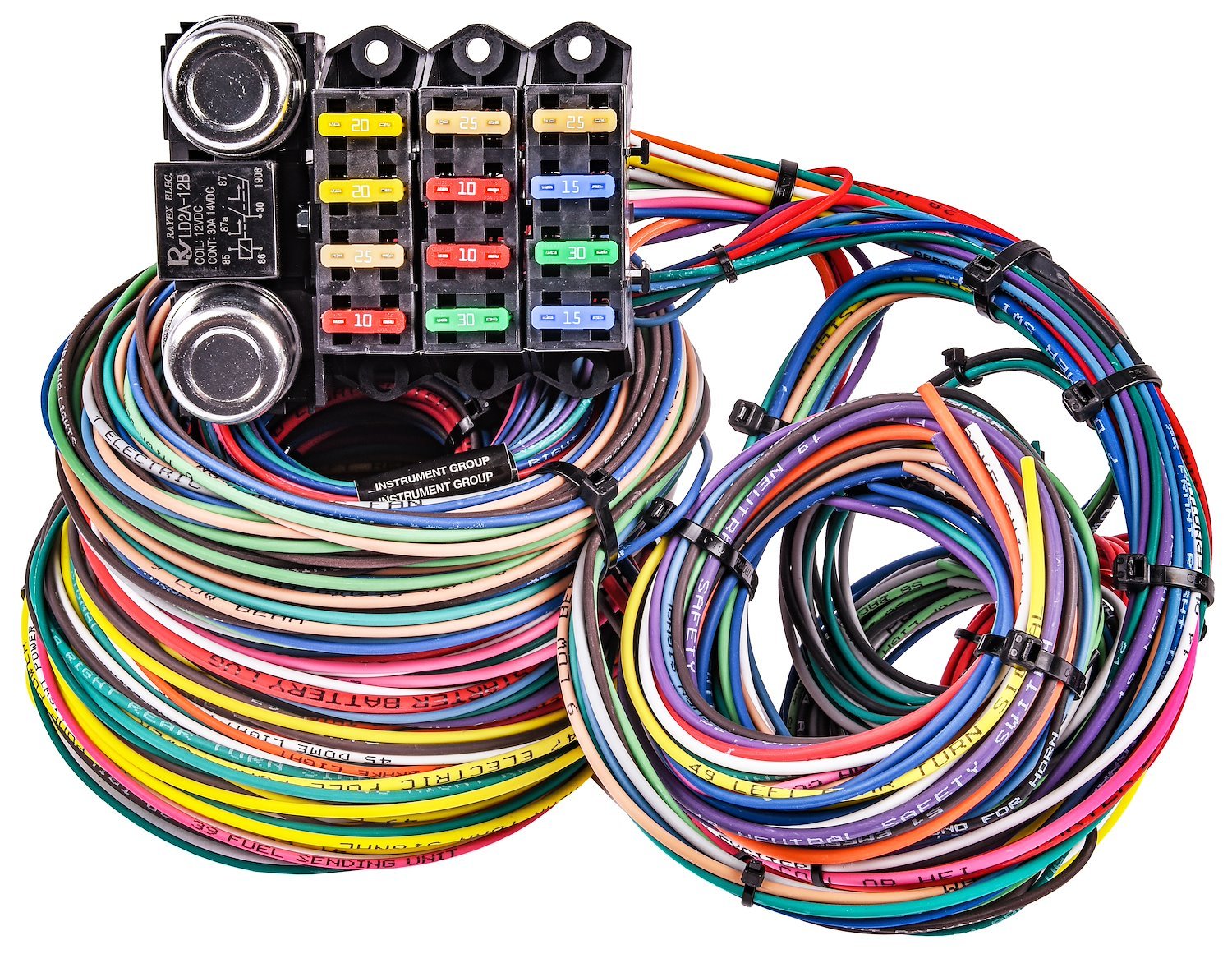 Universal Wiring Harness [14-Circuit with Fuse Block]