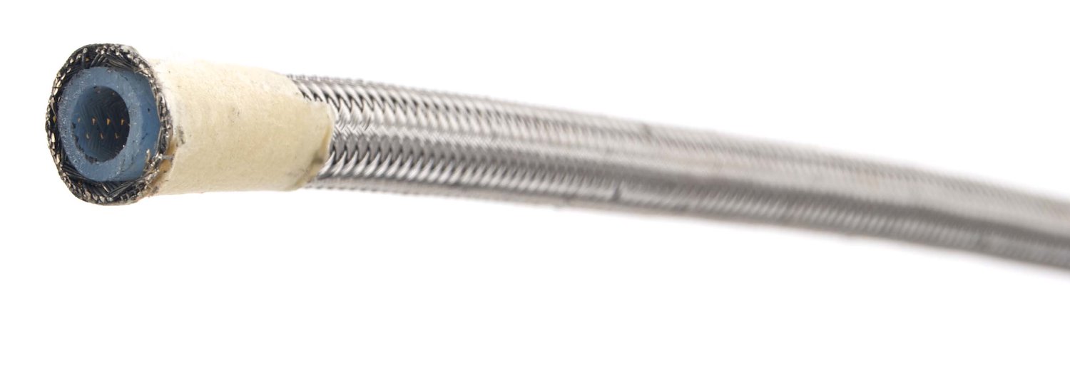 PTFE-Lined Braided Stainless Steel Hose [-3 AN, 10 ft.]