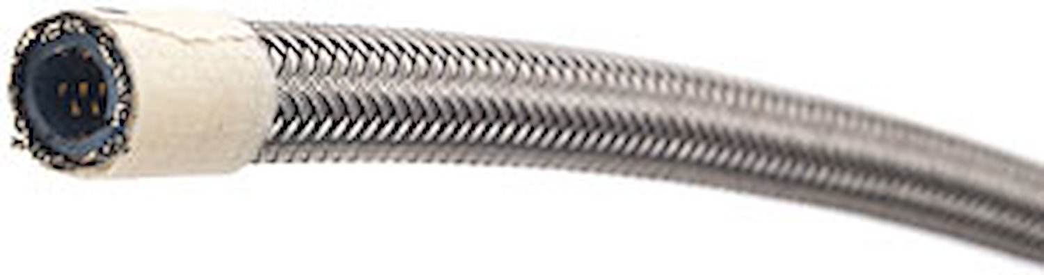PTFE-Lined Braided Stainless Steel Hose [-4 AN, 3 ft.]
