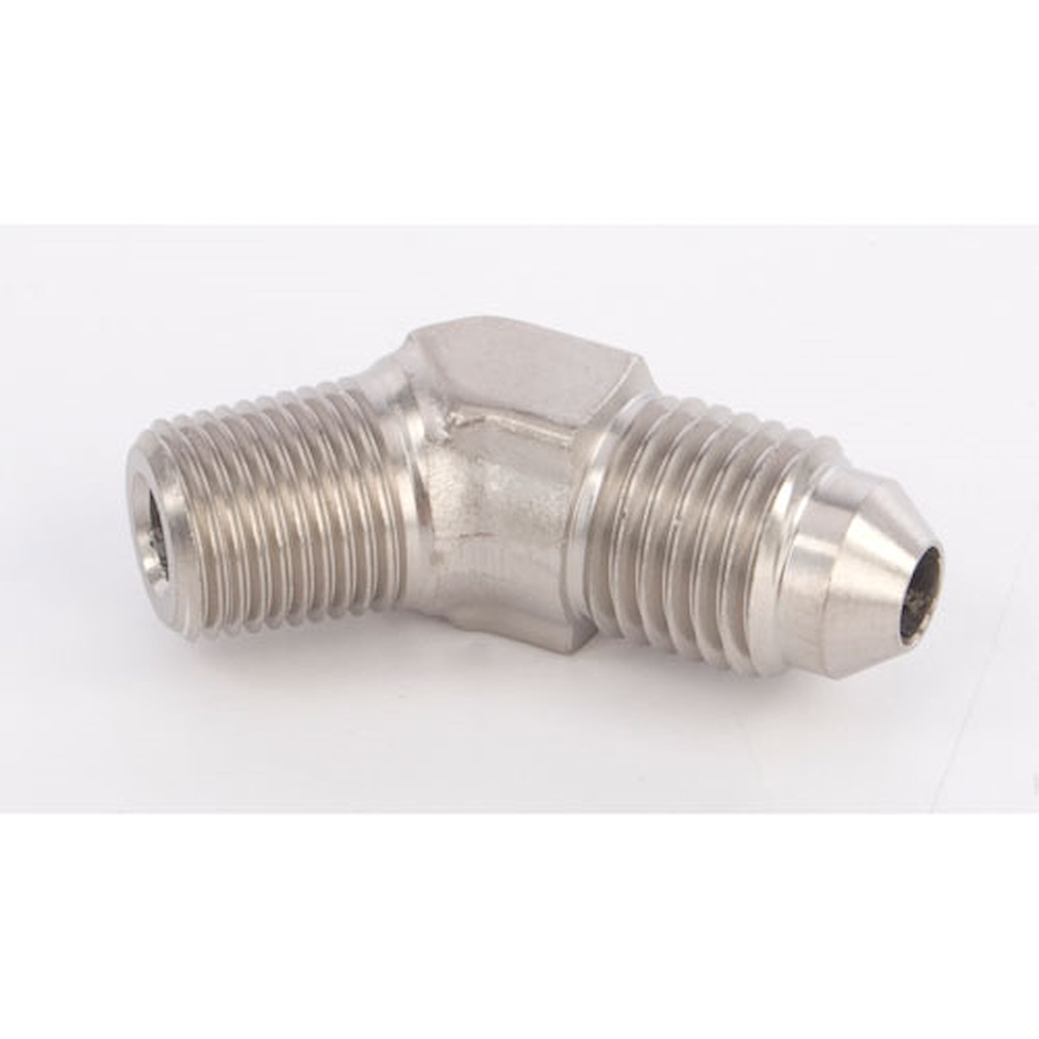 Nickel 45 degree Flare Fitting [1/8 in. NPT to -4 AN Flare]
