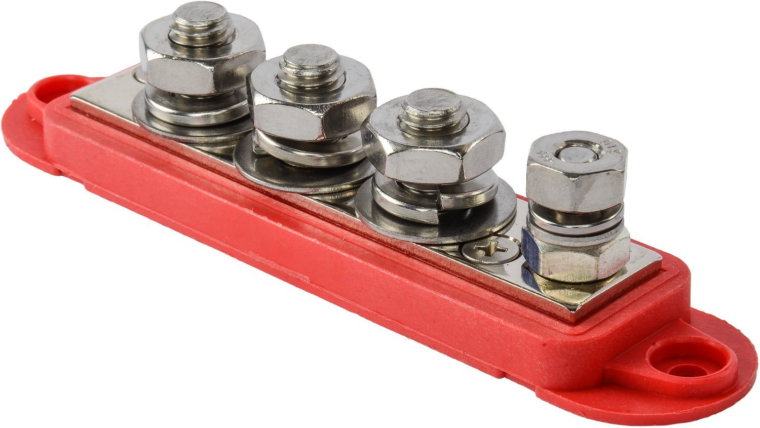Four Post Terminal Bus Bar, 210 Amps, Red