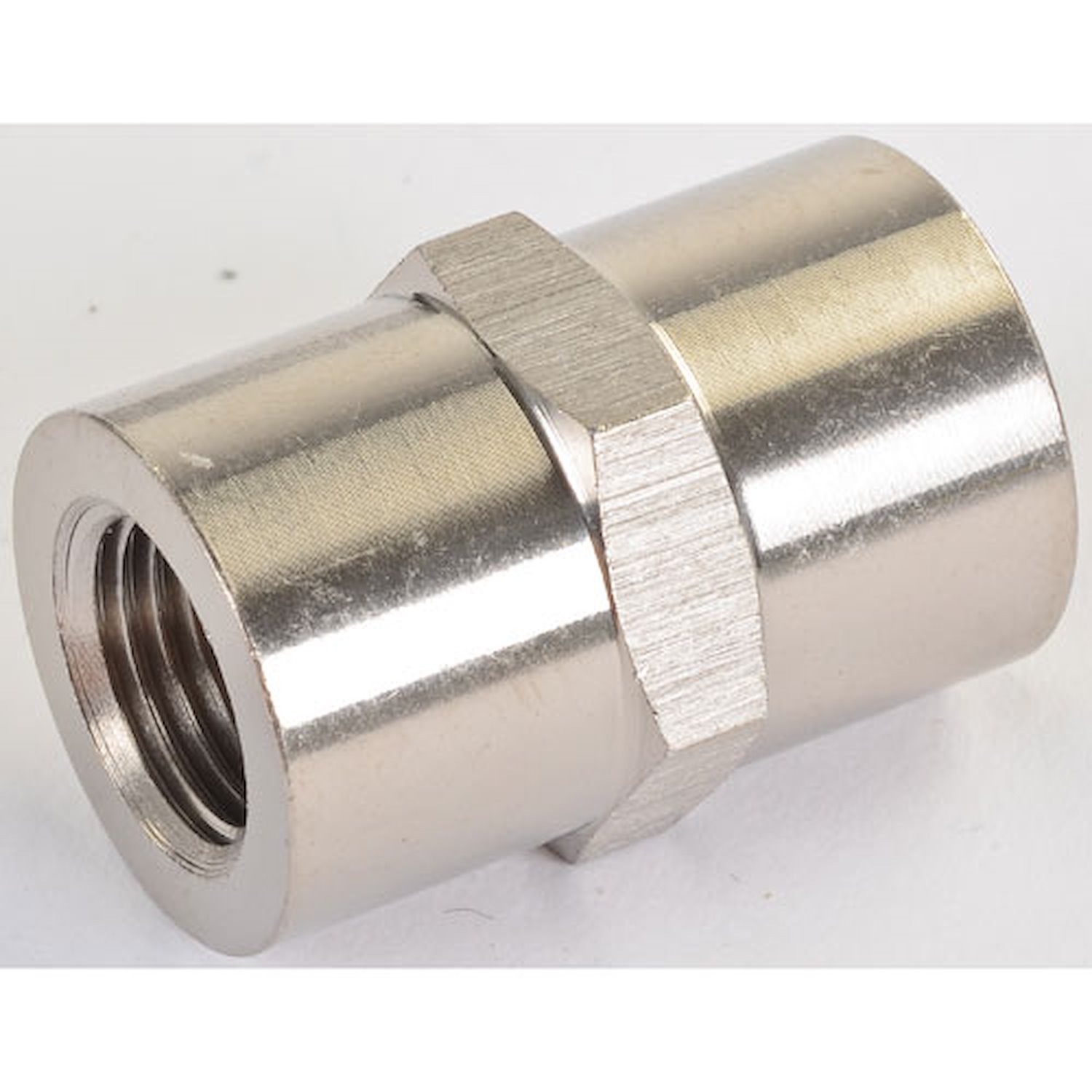 NPT to NPT Straight Union Fitting [1/8 in. NPT Female to 1/8 in. NPT Female, Nickle]