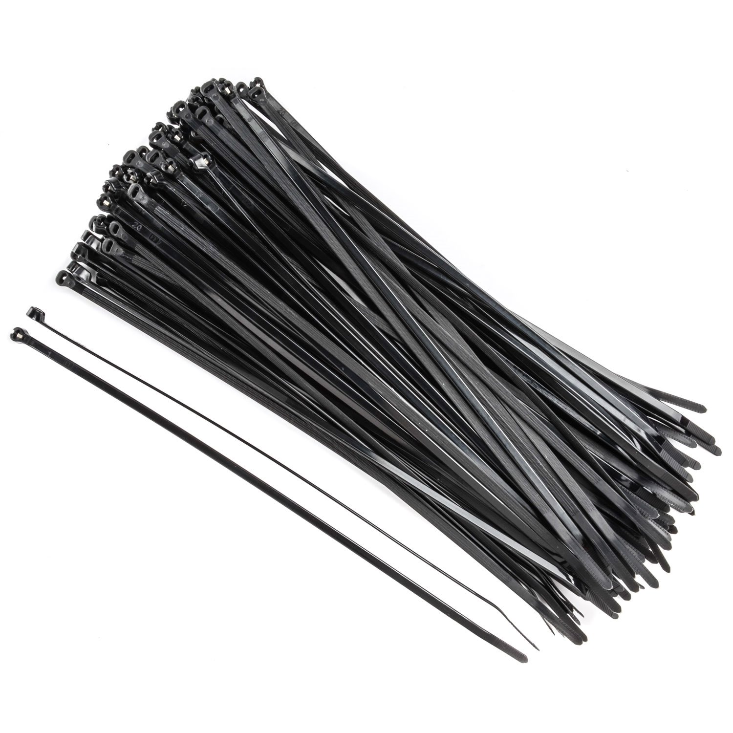 Wire and Cable Ties with Locking Tab [14 in. Black]