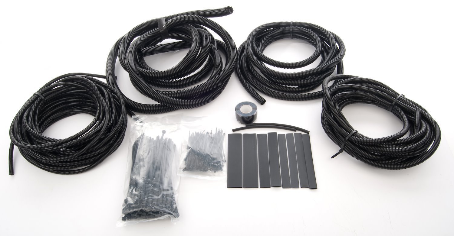 Convoluted Tubing Kit Includes 1/4", 3/8", 1/2", 3/4" tubing self-fusing tape and heat shrink tubing