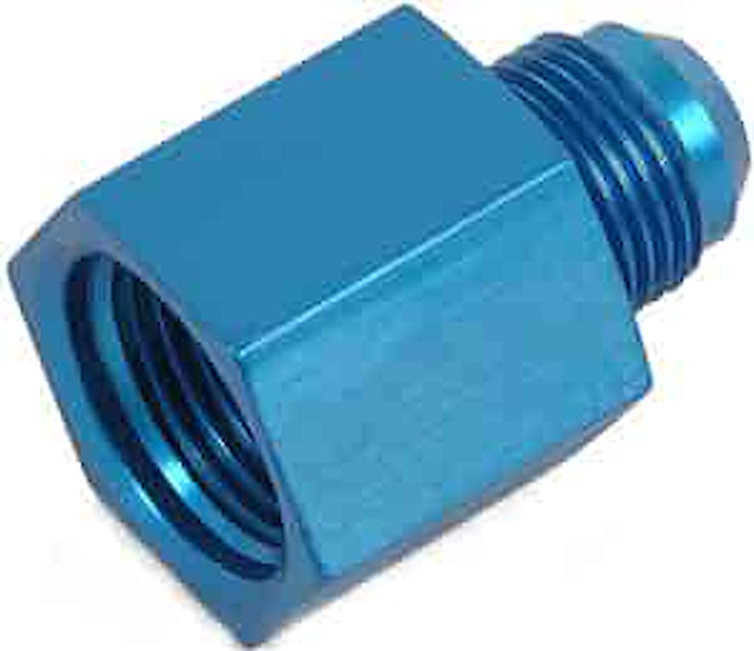 AN Female to Male Reducer Fitting [-10 AN Female to -8 AN Male, Blue]