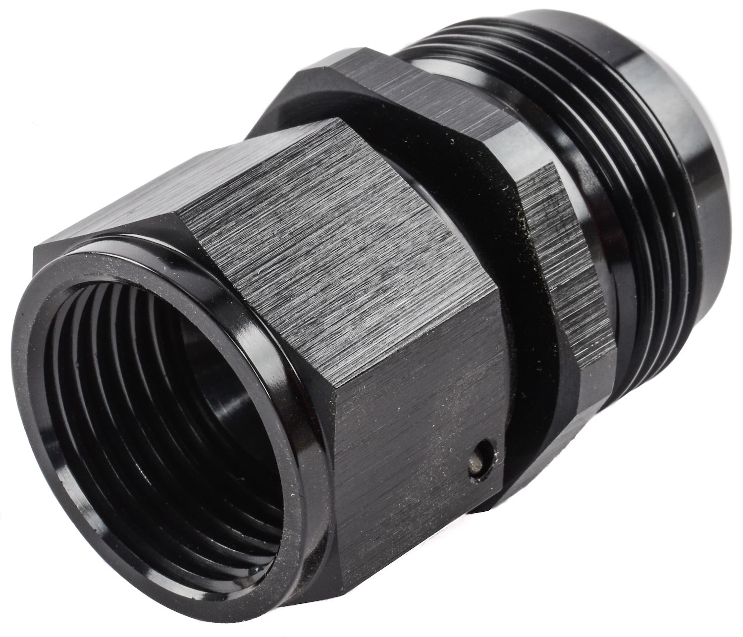 AN Female Swivel to Male Expander Fitting [-12 AN Female to -16 AN Male, Black]