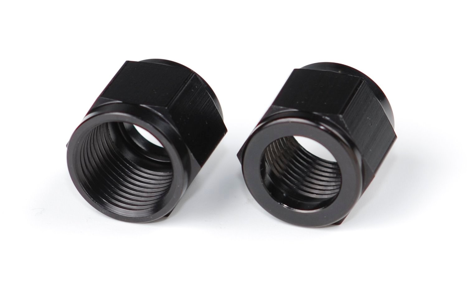 Tube Nuts, Black Anodized Aluminum [-8 AN]