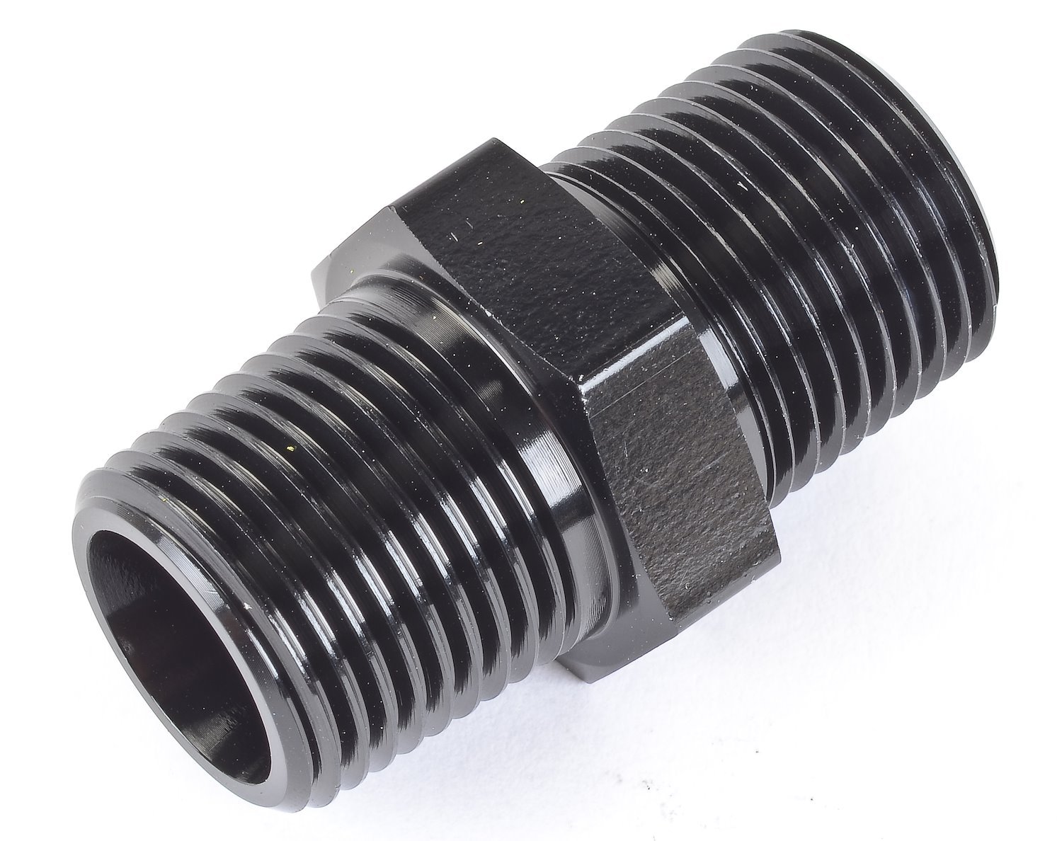 NPT to NPT Straight Union Fitting [3/8 in. NPT Male to 3/8 in. NPT Male, Black]
