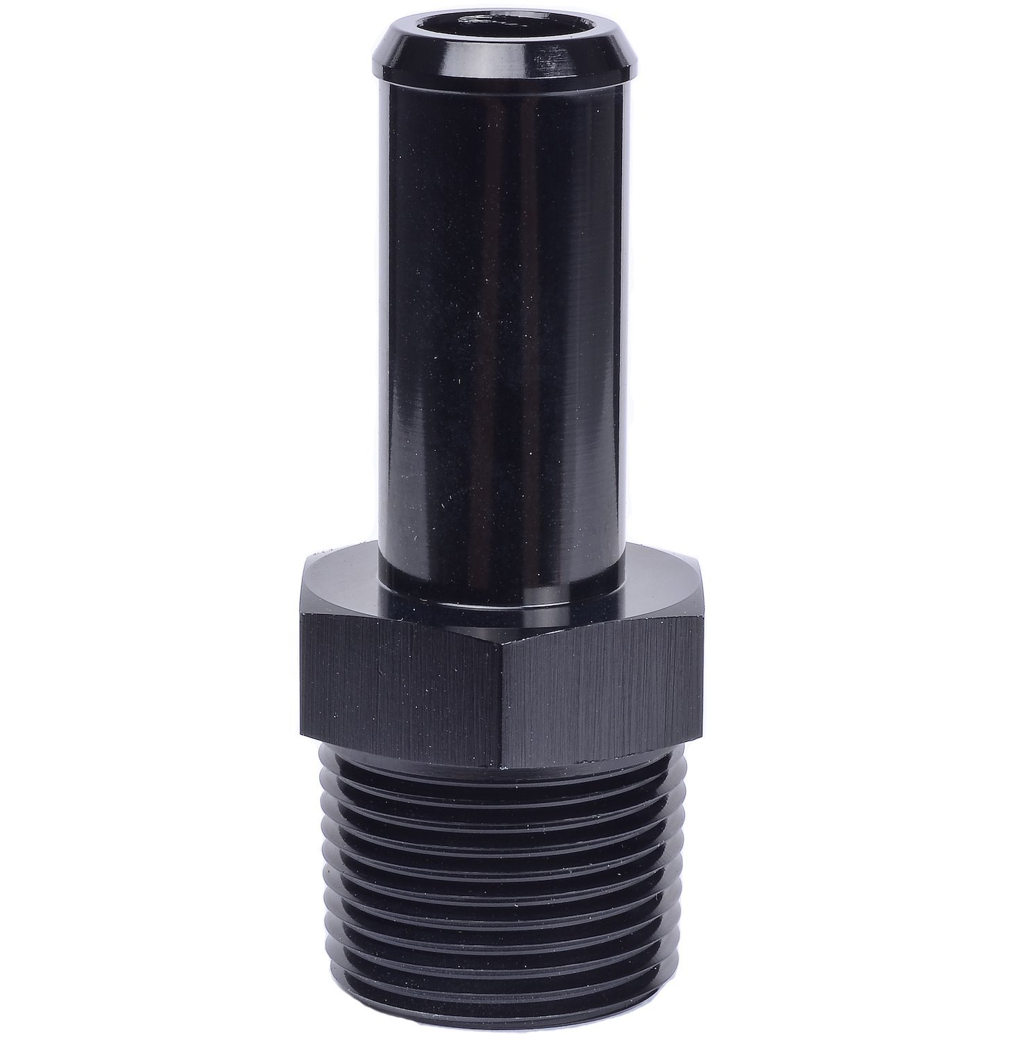 NPT to Hose Barb Fitting, Straight [3/4 in. NPT Male to 3/4 in. I.D. Hose, Black]