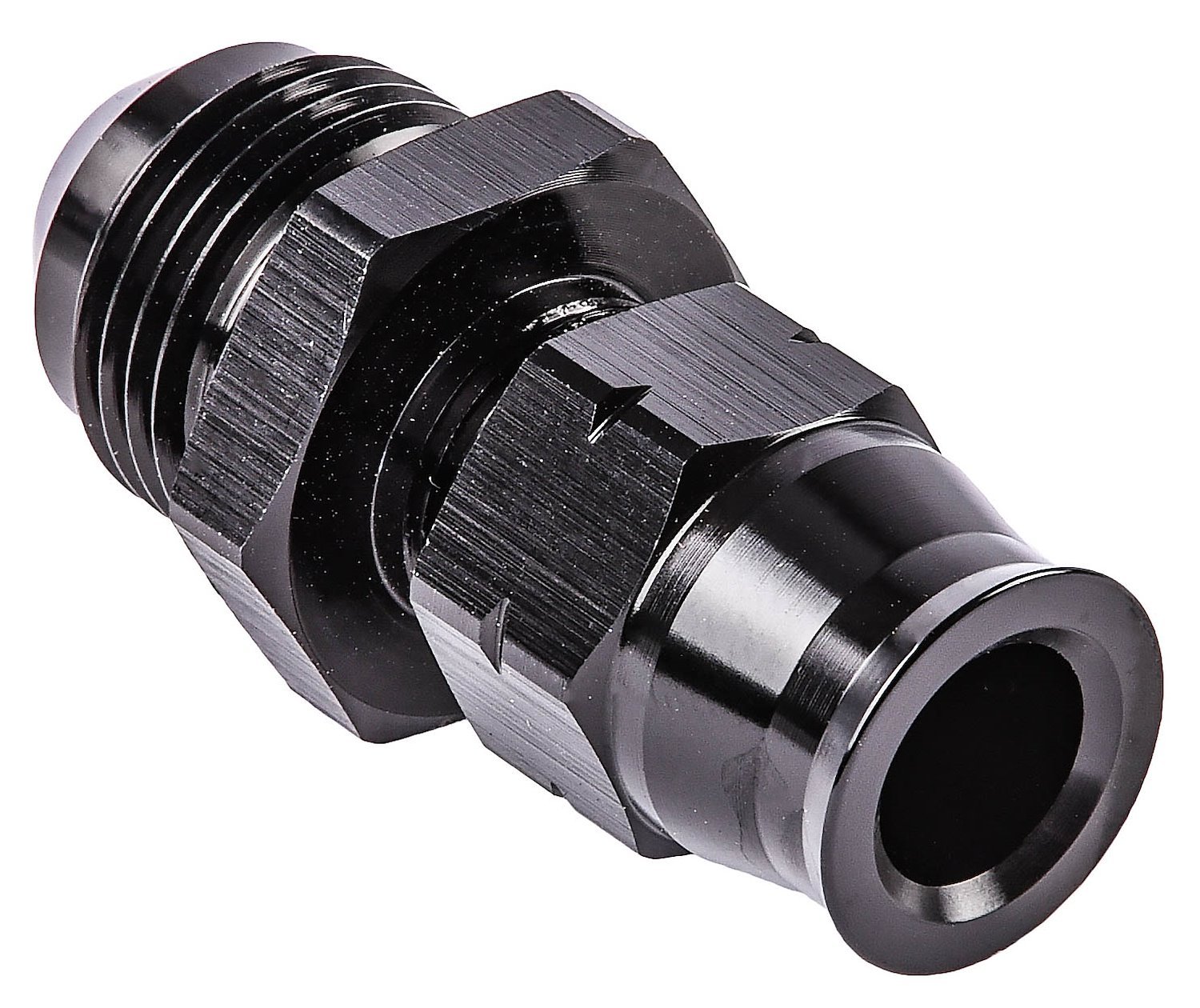 -8 AN Male to 3/8 in. Tube Fitting Black