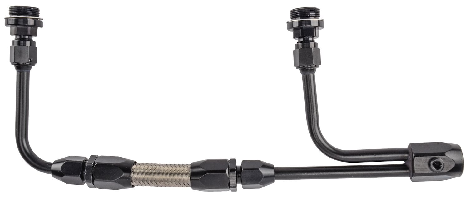 Dual Feed Adjustable Fuel Line, Adjusts from 8 21/32 in. to 9 3/4 in. [Black]