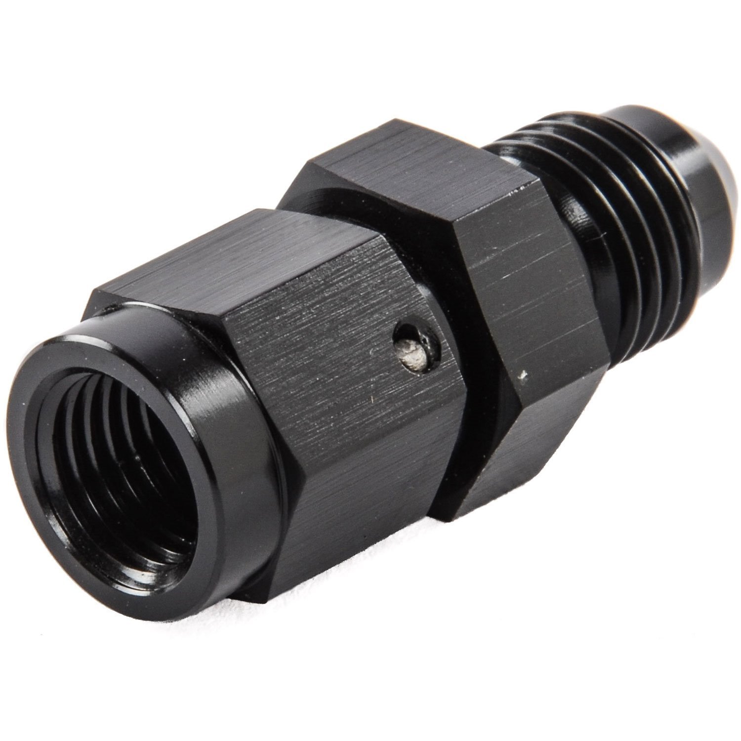 AN Female Swivel to Male Expander Fitting [-3 AN Female to -4 AN Male, Black Hard Anodized]