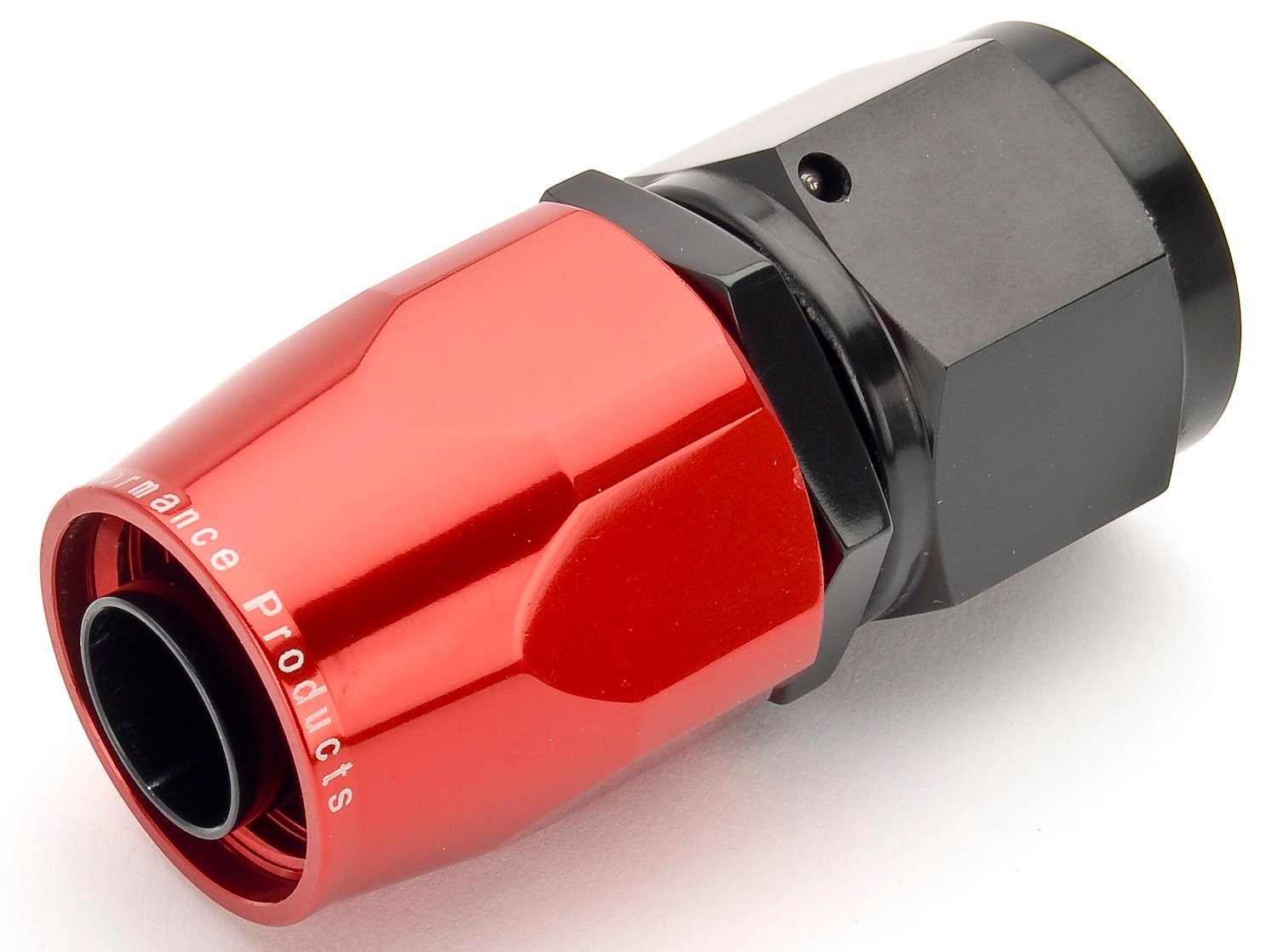 Red/Black Straight Max Flow Hose End -10AN